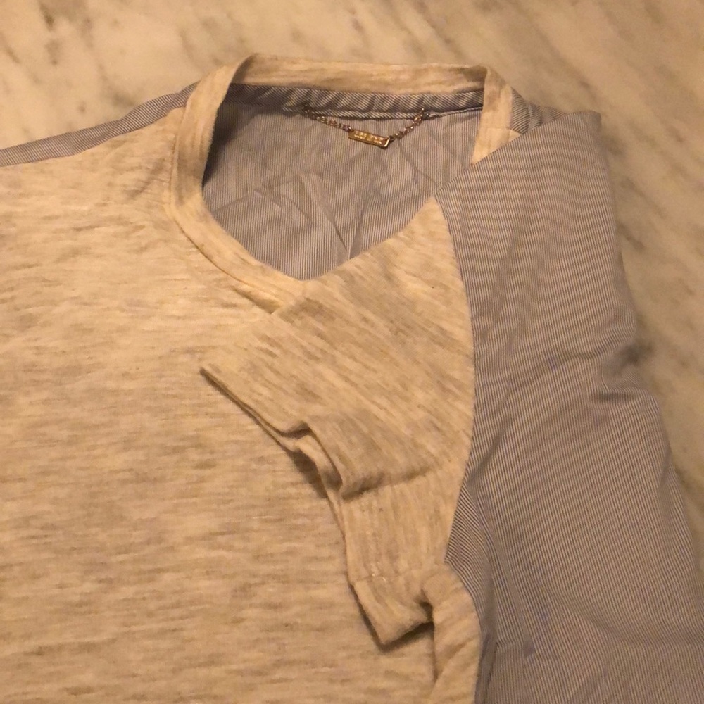 The Row Gray/Pinstripe T Shirt XS